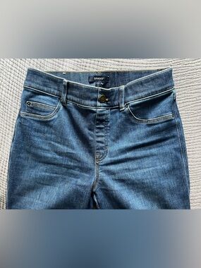 SPANX Flare High Waisted Jeans in Authentic Blue